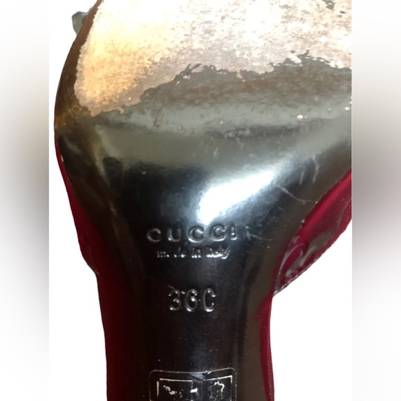 Gucci Patent Leather Horsebit Mules Clogs Slip on Sandals - 36 C - Picture 10 of 13